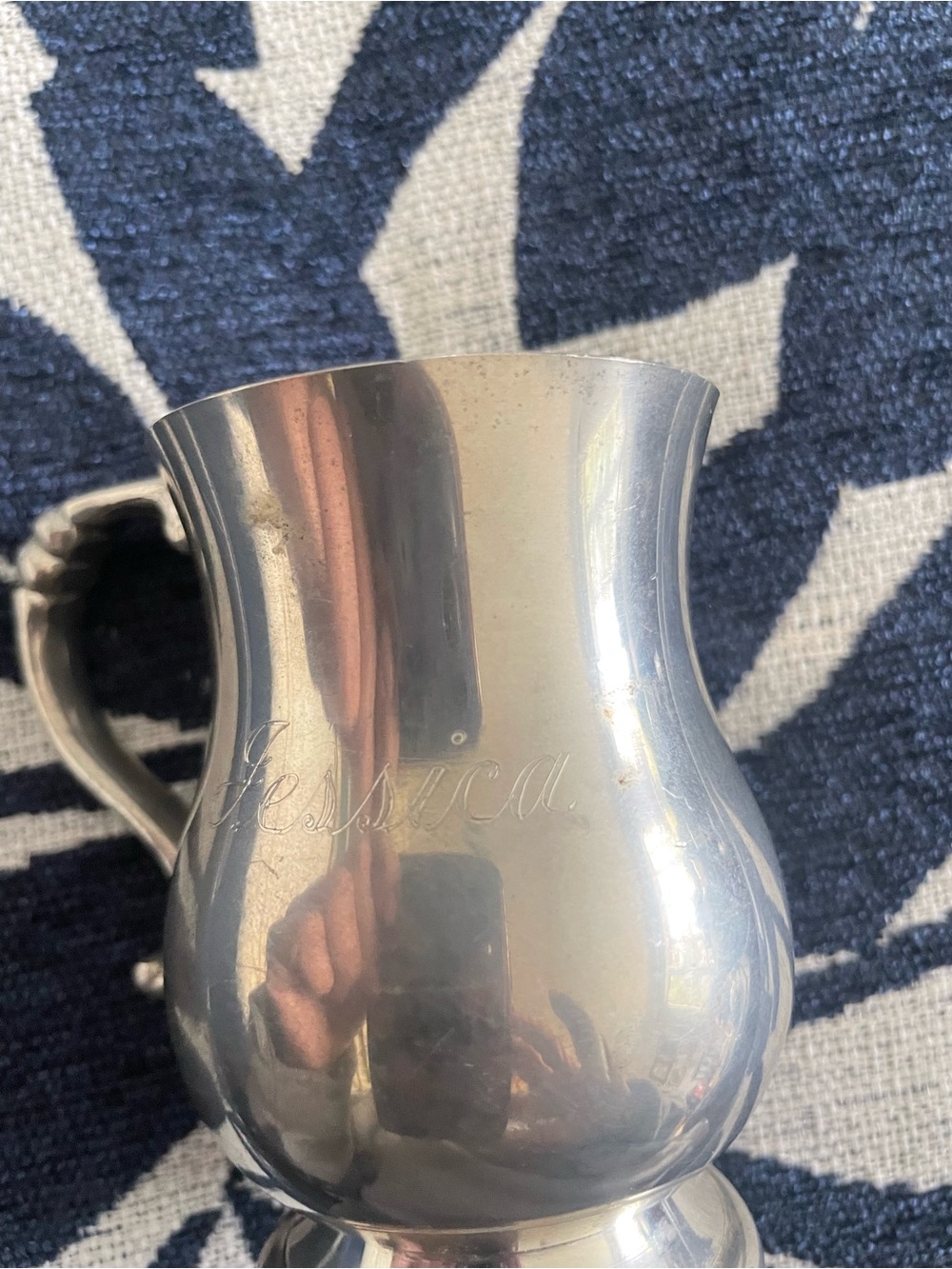 Classic Silver Plated Creamer Pitcher - Silver Finish “Jessica”